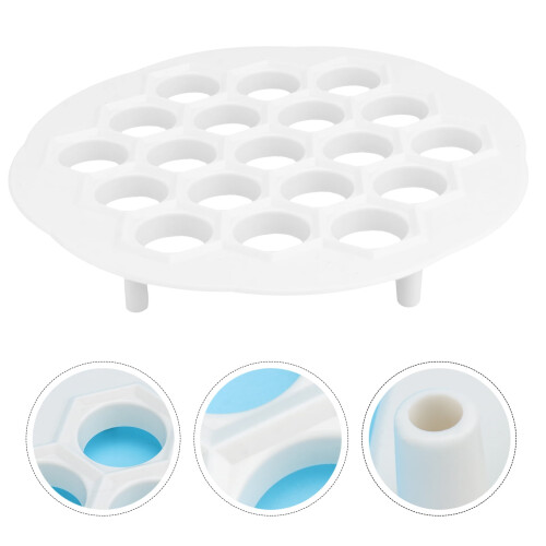 Conjunto de 1 molde para dumplings de 7,87 x 7,87 polegadas em ABS de qualidade alimentar, ideal para famílias e crianças.