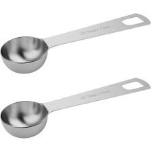 Ensemble de 2 cuillères doseuses en acier inoxydable