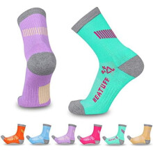6er-Pack Damen-Wandersocken, Performance-Sportsocken mit Polsterung, Outdoor-Trekkingsocken