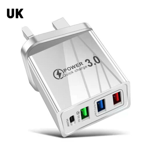 Φορτιστής πολλαπλών θυρών PD3USB Γρήγορη φόρτιση, καθολικός προσαρμογέας ταξιδιού,