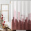 Cortina de chuveiro cinza degradê 183x183 cm (72x72 polegadas) em tecido impermeável 1