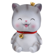 Cute Cat Decorative Saving Bank,Home Decoration Coin Bank Money Piggy Bank Help Form Right Money Habits,Eyes Closed