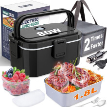 Boîte à lunch électrique 1,8 L 80 W Chauffe-plats portable