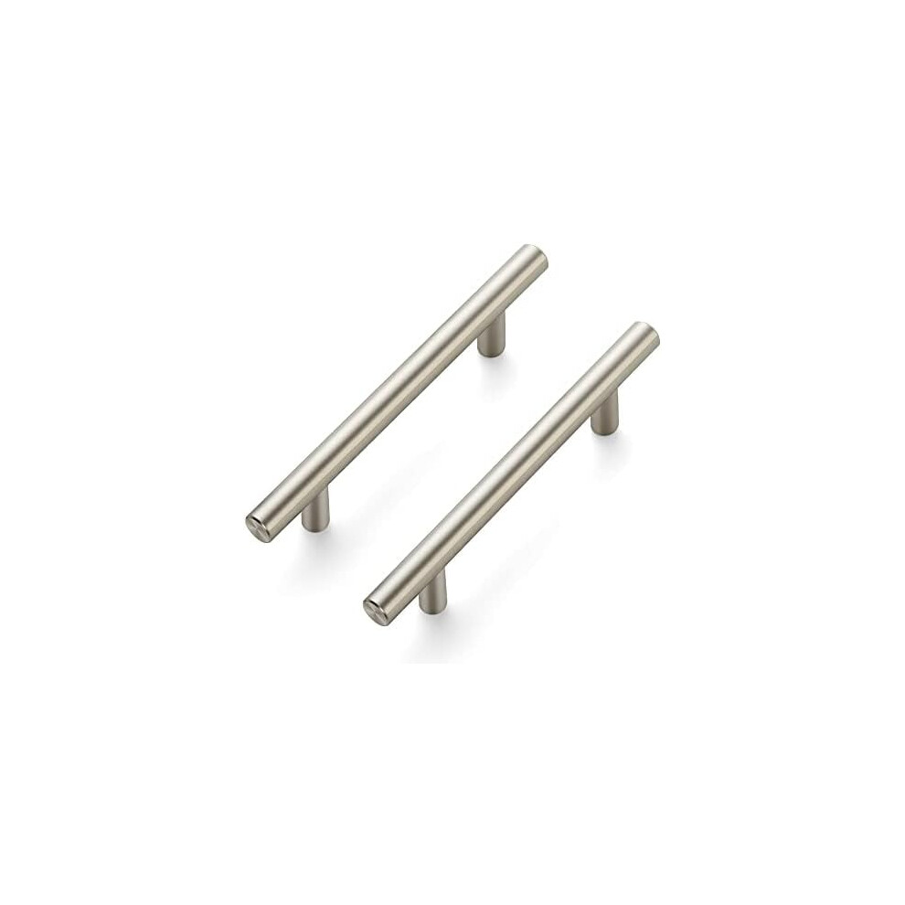 10-Pack 6" Cabinet Pulls, Satin Nickel Stainless Steel, 3.75" Hole Center Â Compatible With Standard Cabinets 9170372983049