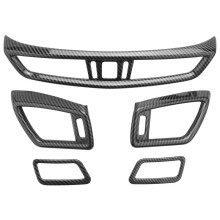 5Pcs/Set Car Console Air Conditioning Vent Outlet Trim Cover for X-Trail T32 Qashqai J11 2014-2020 Air Vent Frame