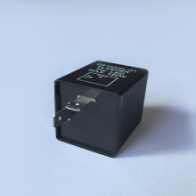 Worgeous 12V LED2Pin elektronisk blinkers för bil och motorcykel blinkers varningslampa (svart)