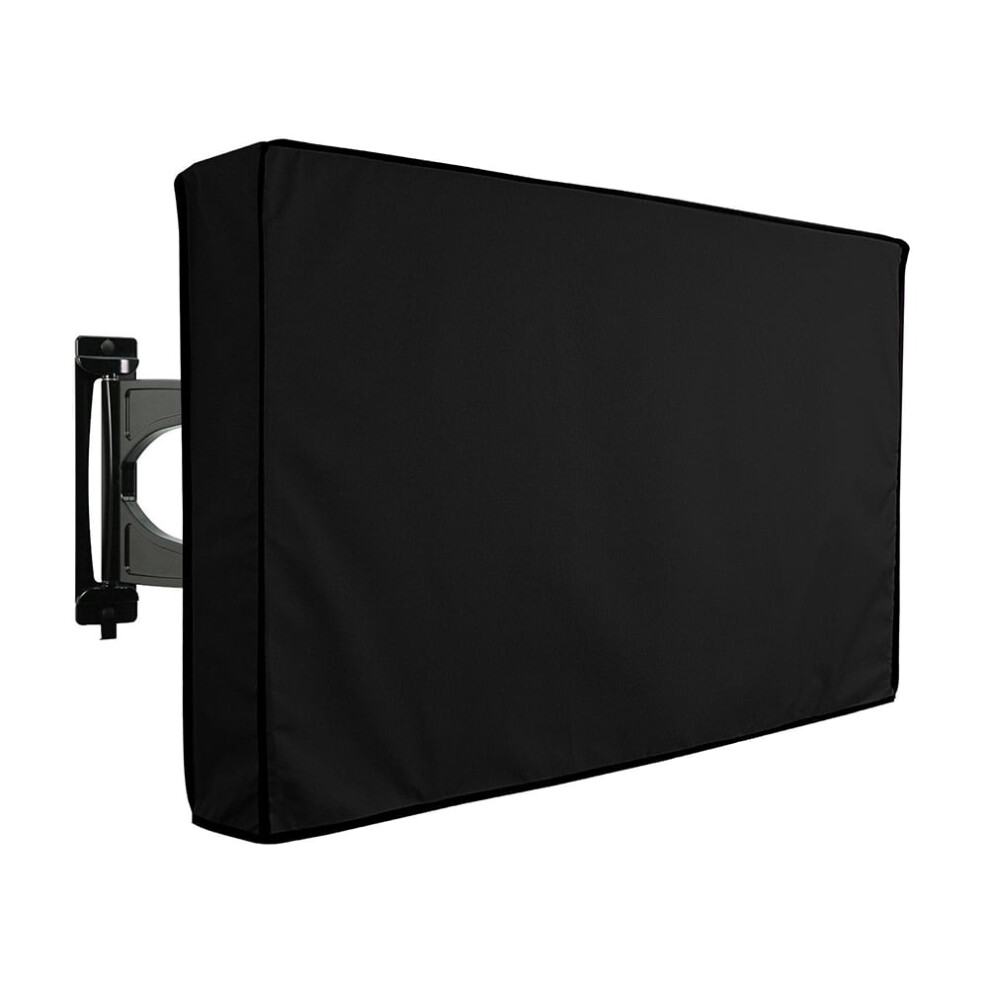 Hims Outdoor Tv Cover Weatherproof And Dust-Proof Material Screen Tv Protector Cloth Protect Your Tv (65-70 Inch ) Black 9558633839432