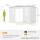 Outsunny Outsunny 10 x 6 ft Plastic Garden Shed with Floor, Lockable Doors, Grey 3