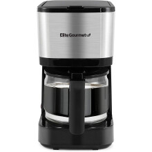 Cafetière automatique 5 tasses avec fonction Pause N Serve, filtre réutilisable, interrupteur marche/arrêt et indicateur de niveau d'eau