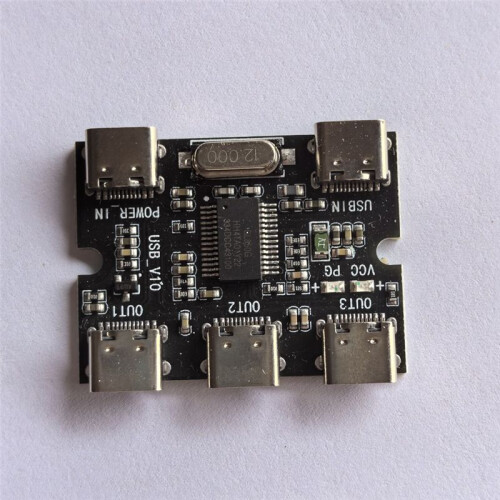 TYPE-C USB Expansion Board Hub Usb Hud Expansion Module 1 in 3 Out with Power Interface 2