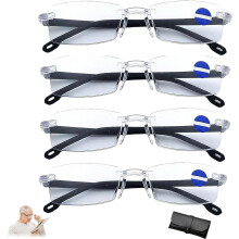 Lunettes de lecture à zoom automatique, anti-lumière bleue et légères