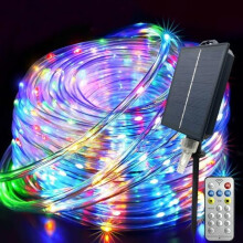 Guirlande lumineuse solaire d'extérieur 20 m (66 pi) 200 LED étanche