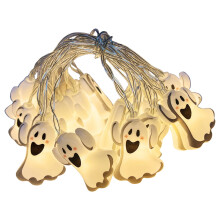 PRETXORVE Halloween lichtslinger met LED-decoratie, geschikt voor binnen- en buitendecoratie, spookjes.