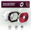 Filtro de Ar Oval para Carro 12x2 Polegadas Filtro de Ar Purificador de Fluxo para Pescoço de Interface de 5-1/8 Polegadas Vermelho 4