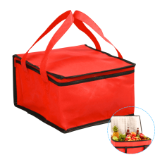 Grand sac isotherme pour la livraison de repas – Sac réutilisable chaud/froid avec fermeture éclair, idéal pour les professionnels, la