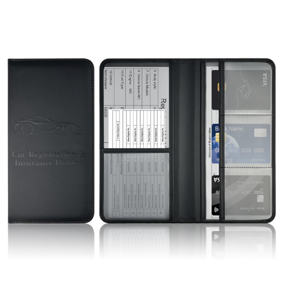 Leather Drivers License And Car Document Holder Protective Case For Registration Insurance Cards Organizer Durable 9485826378846