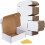 Caixas de papelão ondulado branco para envio, 30,5 x 22,9 cm (12 x 9 x 4 polegadas). 1