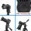 Video Camera  Hydraulic Professional Damping Quick Release Plate Overhead Shooting Horizontal Vertical Tripod 4