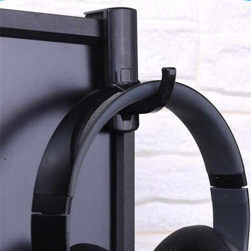 Hook Headphone Stand Headset Stand Computer Headphone Storage Hook Office Cable Organizer Black 1