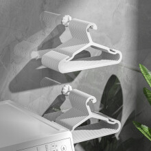 Organisateur mural pour cintres, acier inoxydable, lot de 2