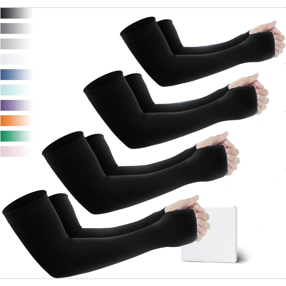 Sun Protection Cooling Arm Sleeves with Thumb Holes