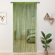 Beaded Curtain Beaded Curtains for Doorways Crystals Suitable for Interior Decoration and Partitions Hippy Closet Curtains (Green, 39"x110")