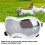 Large Breed Dog Goggles Sunglasses PC UV Wind Proof Adjustable Strap Silver 4