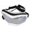 Large Dog Sunglasses UV Proof Windproof PC Silver Adjustable Strap 1