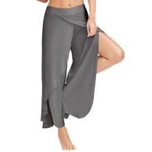 Calça de ioga feminina reta, elástica, para fitness, cinza escuro, confortável, tamanho XXXL.