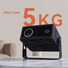 Desktop Projector Stand with 360 Degree Rotateing Mount Adjustable for Home and Offices Projector Holder White