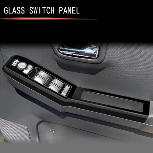 Car Window  Panel Frame Window Glass Lift Button Bezel for  Taft 2024 RHD Glossy Black 2