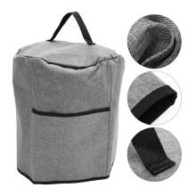 1 ks kryt na kuchyňské spotřebiče, šedý polyester, prachotěsný, pro domácí použití