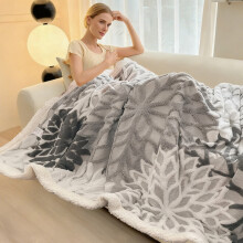Coperta in pile di agnello, 40x60 pollici, grigio scuro