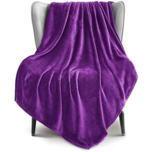 Couverture polaire violette 127 x 152 cm (50 x 60 pouces), 300 g/m²