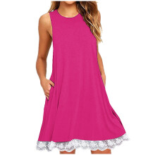 Plus-Size-Kleider für Damen, lässiges, bedrucktes Kleid mit Rundhalsausschnitt, modisches Faltenkleid, Strandkleid, Partykleid, Größen S-5XL