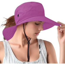 Hestehale Solhatt med bøttehatter for kvinner UV-beskyttelse Sammenleggbar netting Bred brem Fotturer Strand Fiske Sommer Safari