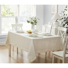Wedgewood-blaue rechteckige Polyester-Tischdecke, 60 x 102 Zoll