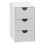 Desk Organizer with 3 Drawers Multifunctional Dustproof Stackable Office Supplies Organiser 3