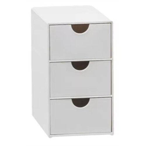 Desk Organizer with 3 Drawers Multifunctional Dustproof Stackable Office Supplies Organiser 2