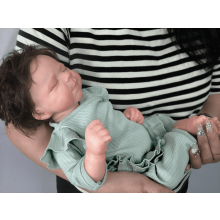 Reborn Baby Doll 18 tommer realistisk stofkrop