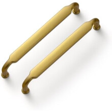 Brushed Gold Drawer Pulls Straight Bar 128mm 6-Pack