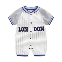 Babyrompertje zomerkleding, katoenen babykleding voor kruipende baby's, babykleding voor pasgeborenen, kinderkleding, baseball sportkleding voor