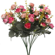 Selyem Mini Rózsa Művirág Csokor – 7Stems, 21
