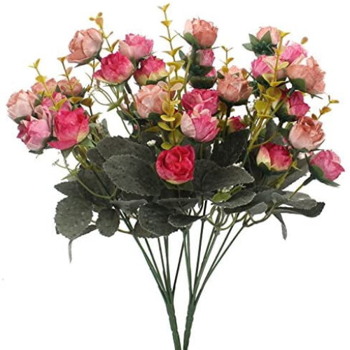 Selyem Mini Rózsa Művirág Csokor – 7Stems, 21