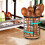 Suporte para utensílios de cozinha com base giratória de bambu. 1