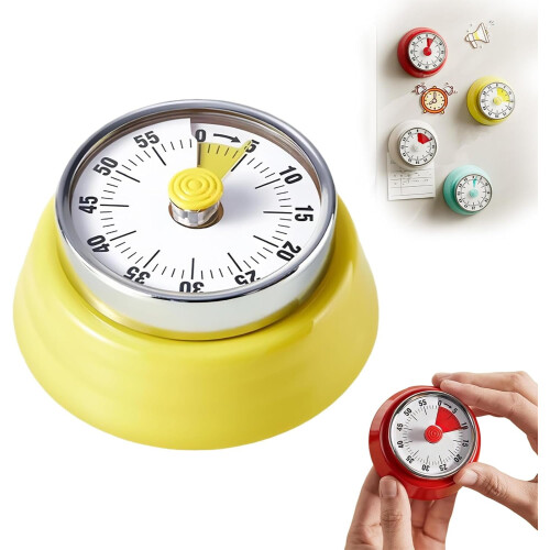 Mechanical Timer with Magnetic Back 75dB Loud Alarm