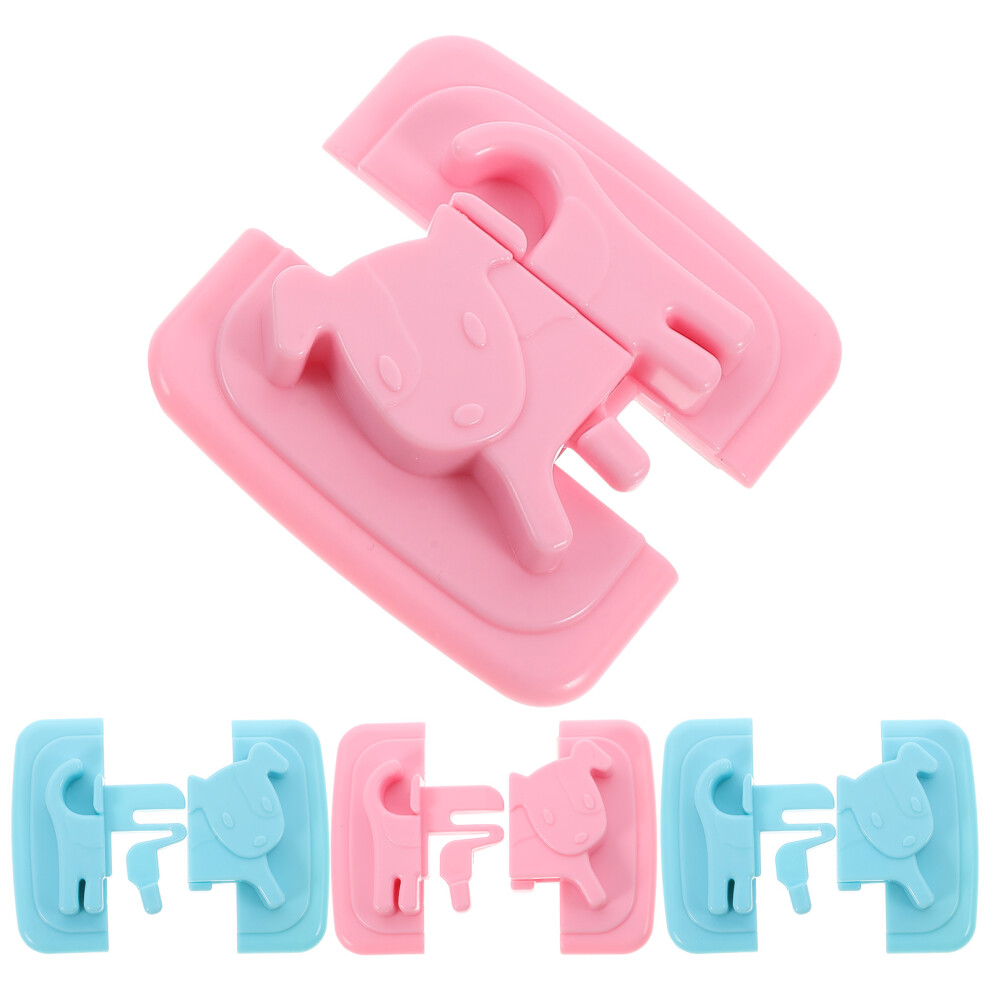 Vaguelly 8Pcs Durable Pp Cabinet Child Locks Assorted Color Baby Proof Safety