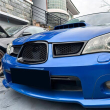 For Impreza WRX STI 9th 2006-2007 Car Front Middle Grill Grille Cover Trim Sticker Accessories Black