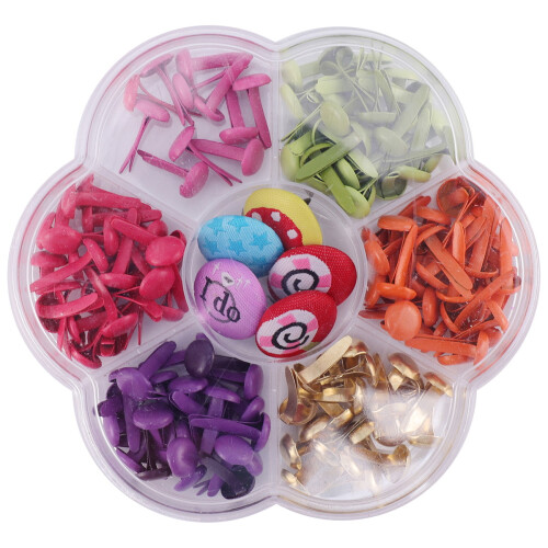 Handmade Brads for Crafts Assorted Color Safe PP Material