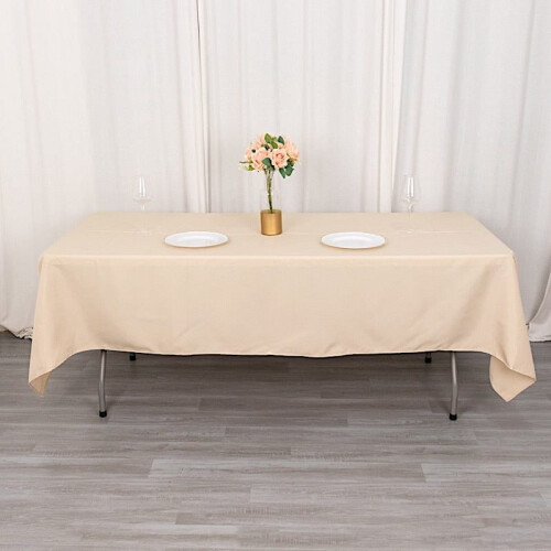 Rektangulär bordsduk i premiumpolyester, 152 x 283 cm